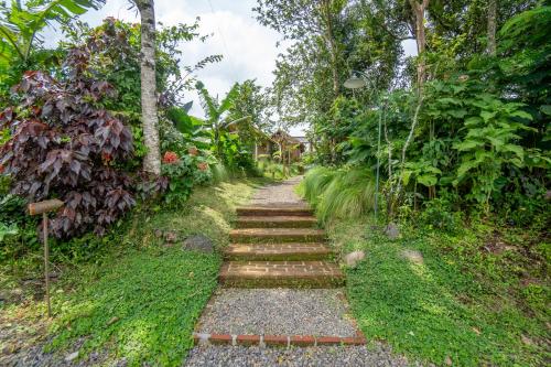 Green Lava Mountain View Cabin Bedugul by IHMにある庭