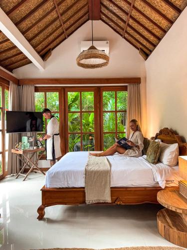 Postel nebo postele na pokoji v ubytování Bali Maison
