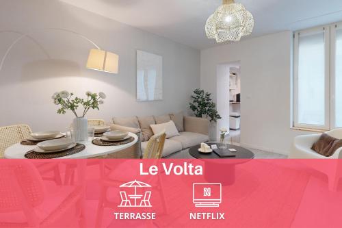 expat renting - Le Volta - Terrasse - Netflix