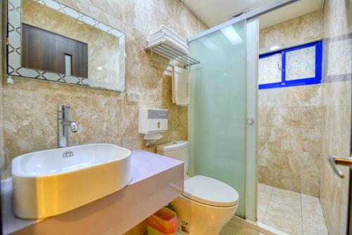 Koupelna v ubytování Easy Stay B&B