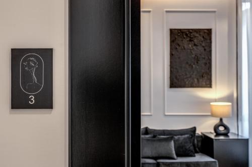 Χώρος καθιστικού στο ArtPartment