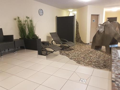 Μια τηλεόραση ή/και κέντρο ψυχαγωγίας στο Residenz Allgäublick, Ihr Bett im Allgäu