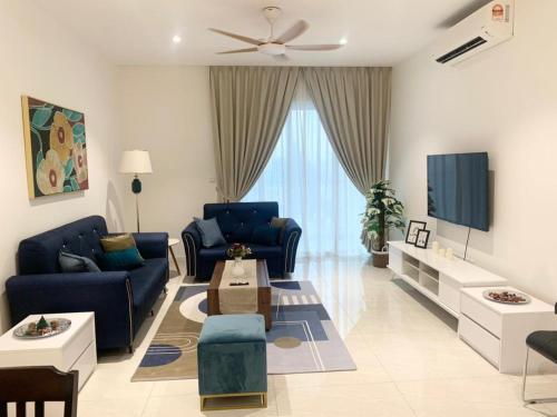 Posezení v ubytování Luxury Suite at Quill Residences