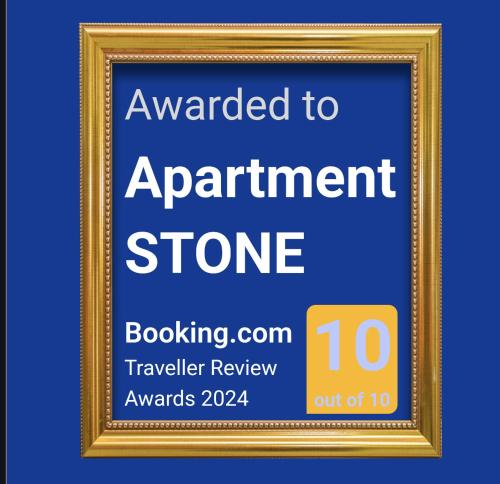 Certificat, premi, rètol o un altre document de Apartment STONE