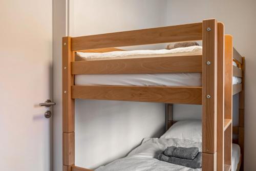 Postel nebo postele na pokoji v ubytování Haus Fuldablick