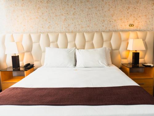 Cama o camas de una habitación en Hotel Ferré Miraflores