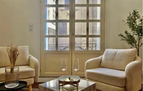 Appartement 45 m2,élégant rénové, centre historique