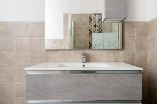 Koupelna v ubytování Famiglia 60MQ Giallo Milano Mxp Laghi