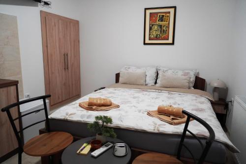 Katil atau katil-katil dalam bilik di LUX Apartmani