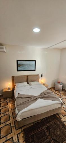 a bedroom with a large bed in a room at Ryad 91 in Casablanca