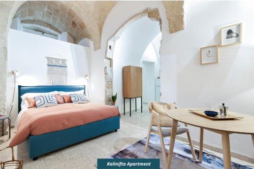 Postel nebo postele na pokoji v ubytování Kalinifta - Lecce Selection