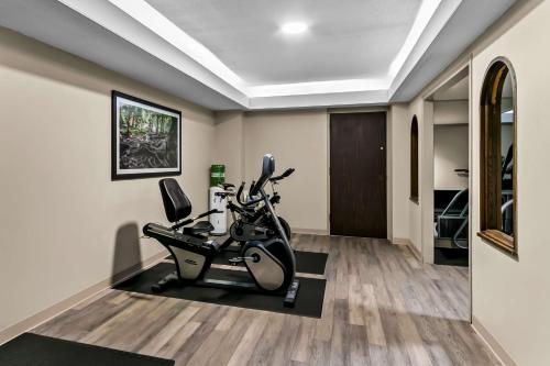 a room with a motorcycle parked in a room at Best Western Downtown Sudbury in Sudbury