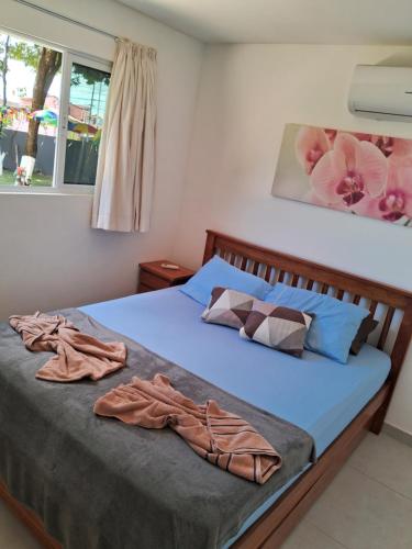 Giường trong phòng chung tại Nosso Cantinho em Porto