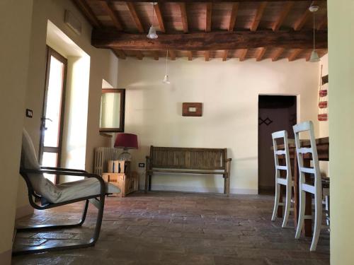 Ruang duduk di B&B Agriturismo Montepolo