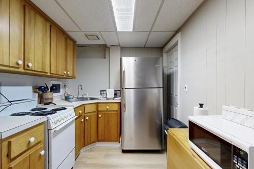 Una cocina o cocineta en A-Frame Escape