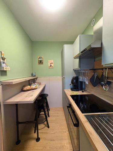 Kuchyň nebo kuchyňský kout v ubytování Arci Loft