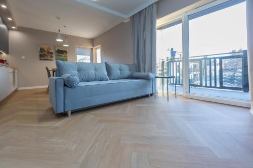 Ruang duduk di Apartament na Łące