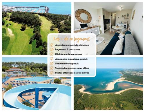 un collage de photos avec une photo d'un complexe dans l'établissement 