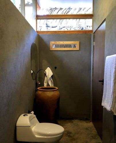 Koupelna v ubytování Casa Bahareque