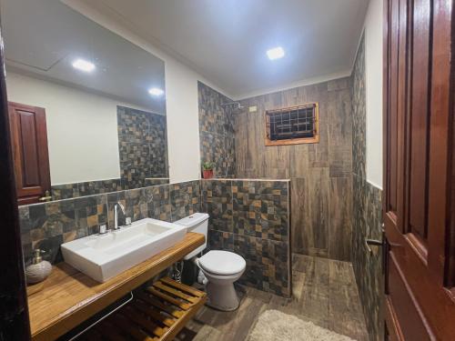 Koupelna v ubytování Casa Alternativa 282