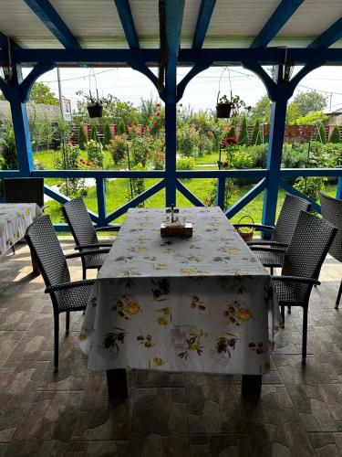 Balkoni atau teres di Agropensiuea Casa Uncu