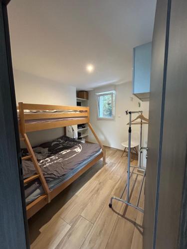 una habitación con dos literas en una habitación en L'écureuil des lacs, en Xonrupt-Longemer
