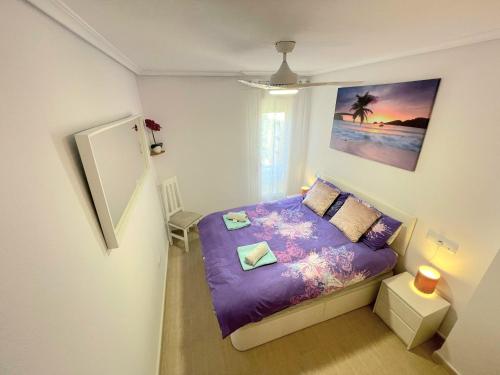 Postel nebo postele na pokoji v ubytování Spain Apartments Mar De Cristal