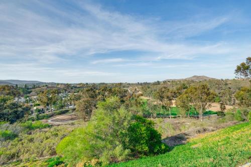 a view of a hill with trees and houses at Balconies and Views Modern Abode in Poway! in Poway