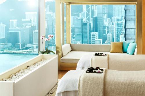 A seating area at W Hong Kong