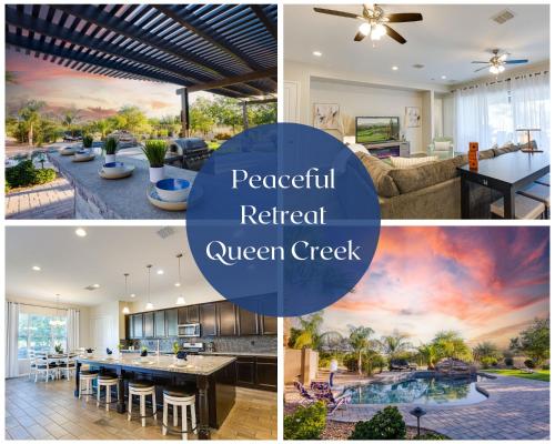a collage of pictures of a kitchen and a living room at Creekside Queen Creek in Queen Creek