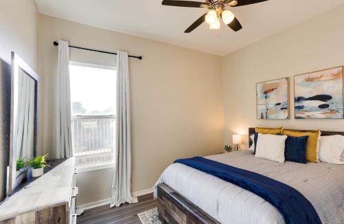 a bedroom with a bed and a ceiling fan at Creekside Queen Creek in Queen Creek