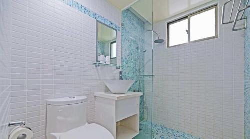 Koupelna v ubytování Huaxin Hotel