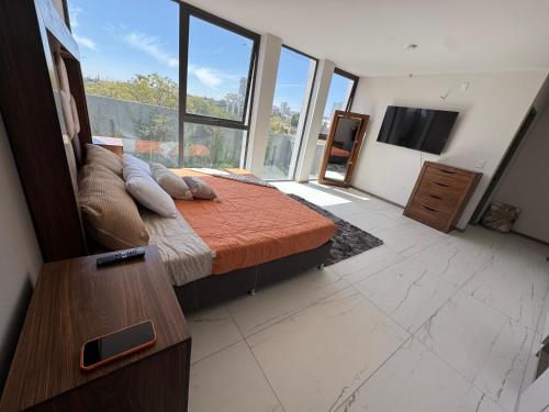 Katil atau katil-katil dalam bilik di Departamento 108 lighthouse andares
