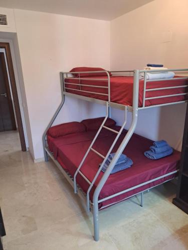 a couple of bunk beds in a room at Senorio Entrada puntaprima in Torrevieja