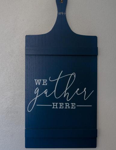 a blue sign that says we jelly here at Villa jaden #2 in Road Town