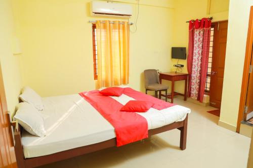 En eller flere senge i et værelse på Bright Residency