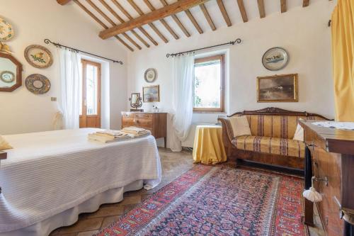 Posteľ alebo postele v izbe v ubytovaní Italian Experience- Villa La Picena