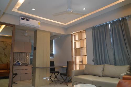 Posezení v ubytování Abssolute Homtel - Rooms & Suites