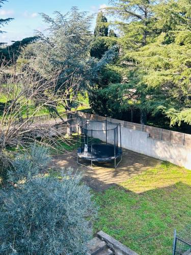 an aerial view of a playground in a yard at Terrazza Dolce Vista in Monopoli