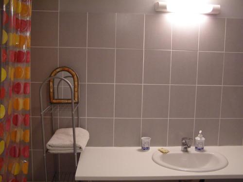 Koupelna v ubytování Le Bord de l'eau