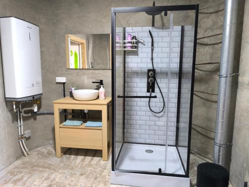 Un baño de Chambres d'Hôtes Goudin