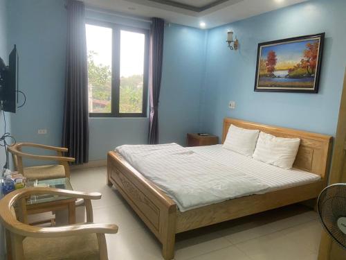 Katil atau katil-katil dalam bilik di Kieu Anh Hotel Phu Tho