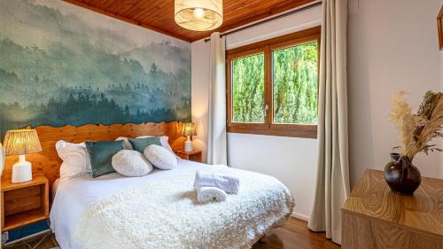 Ένα ή περισσότερα κρεβάτια σε δωμάτιο στο Chalet Greenwood