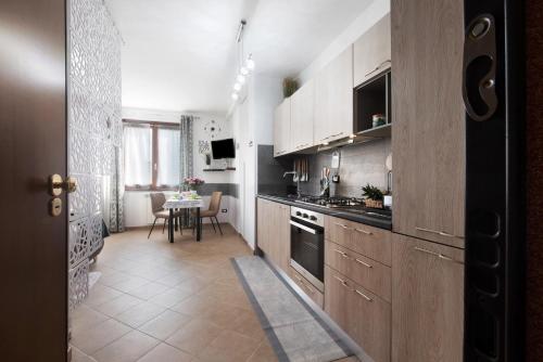 Dapur atau dapur kecil di Vigilio house