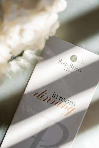 Certifikát, hodnocení, plakát nebo jiný dokument vystavený v ubytování Plaza Resort