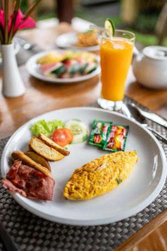 Jídlo v vily nebo okolí