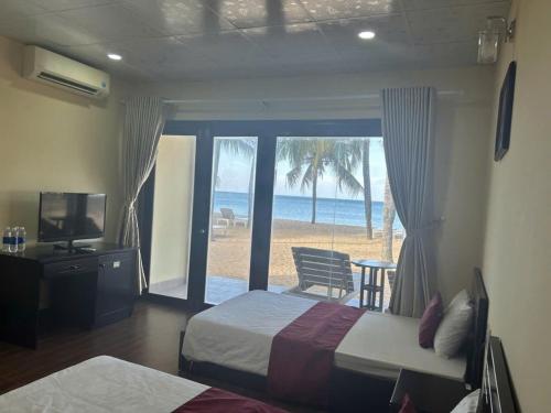 Postel nebo postele na pokoji v ubytování Khan's cottage