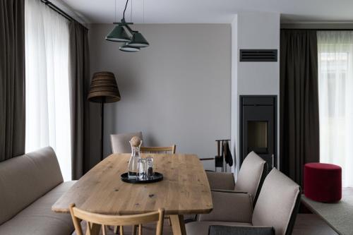 Ruang duduk di Alm-Chalet Exclusive