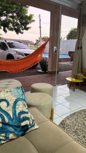 Ruang duduk di Casa Um Sonho de Verão