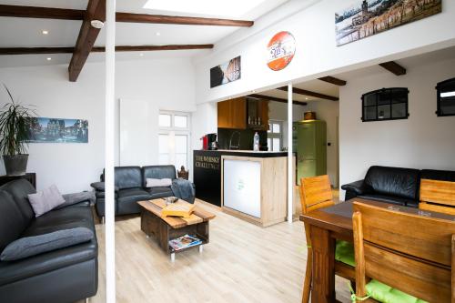 Η κουζίνα ή μικρή κουζίνα στο Blütenzauber Apartment No 9